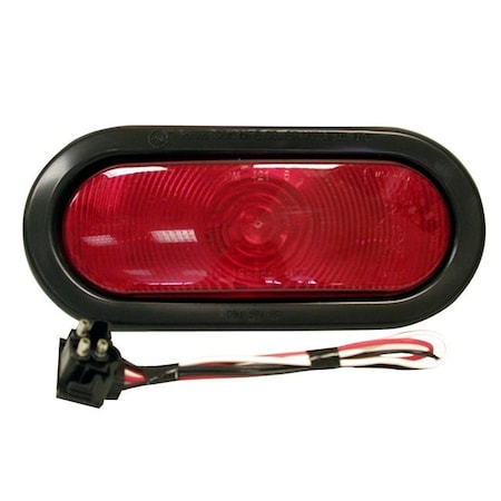 Peterson Peterson Manufacturing P6J-421KR Oval Sealed Stop & Tail Light Kit; Red P6J-421KR